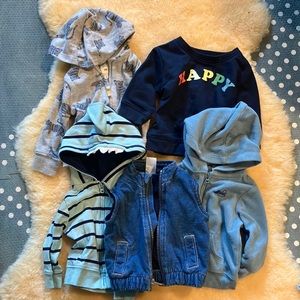 Set of Infant Sweatshirts and Vest